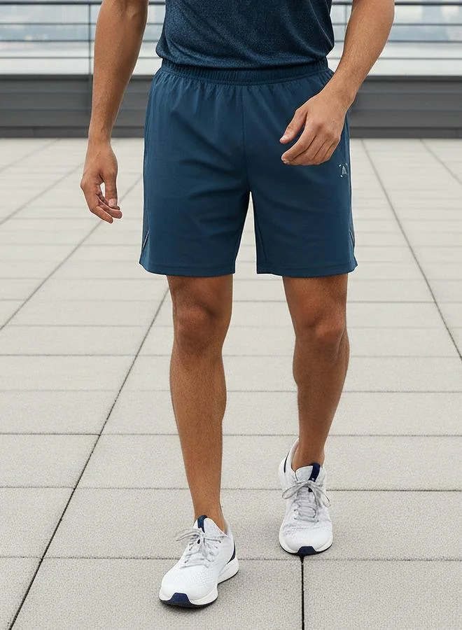 آكتف شورت رجالي بقصة عادية وأداء عالي مع لوحة